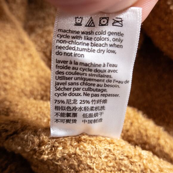 Barefoot Dreams Women’s Sweater Neutral Slow Fashion Cozy Minimalism Camel Zip S - Picture 7 of 8